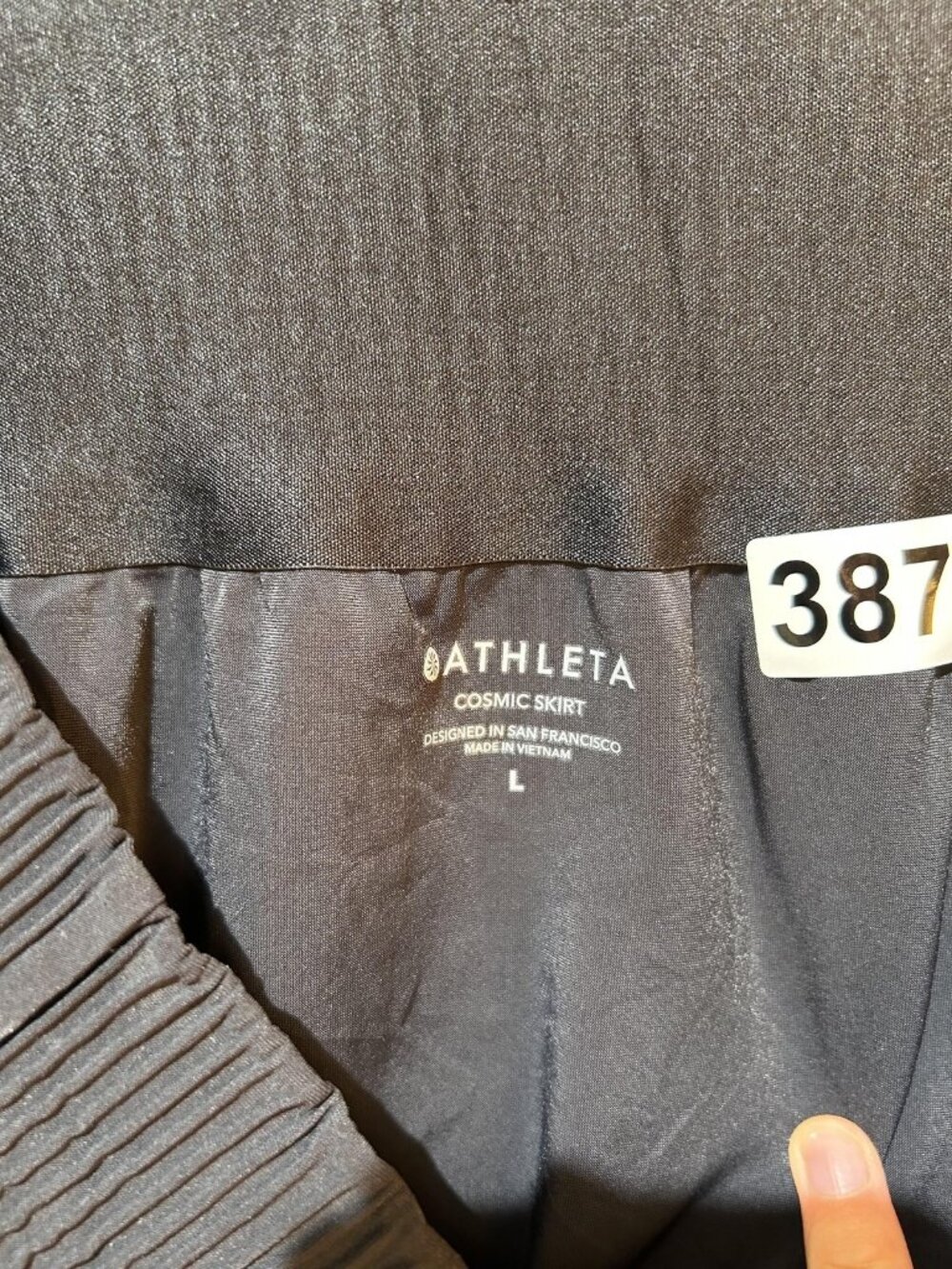 Athleta Cosmic Skirt Womens Large Black Hi-Low Athletic Pull On Travel Wear - Picture 6 of 8